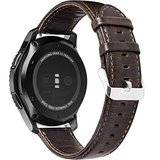 Curea piele Smartwatch Samsung Galaxy Watch 4, Watch 4 Classic, Gear S2, iUni 20 mm Vintage Dark Cof